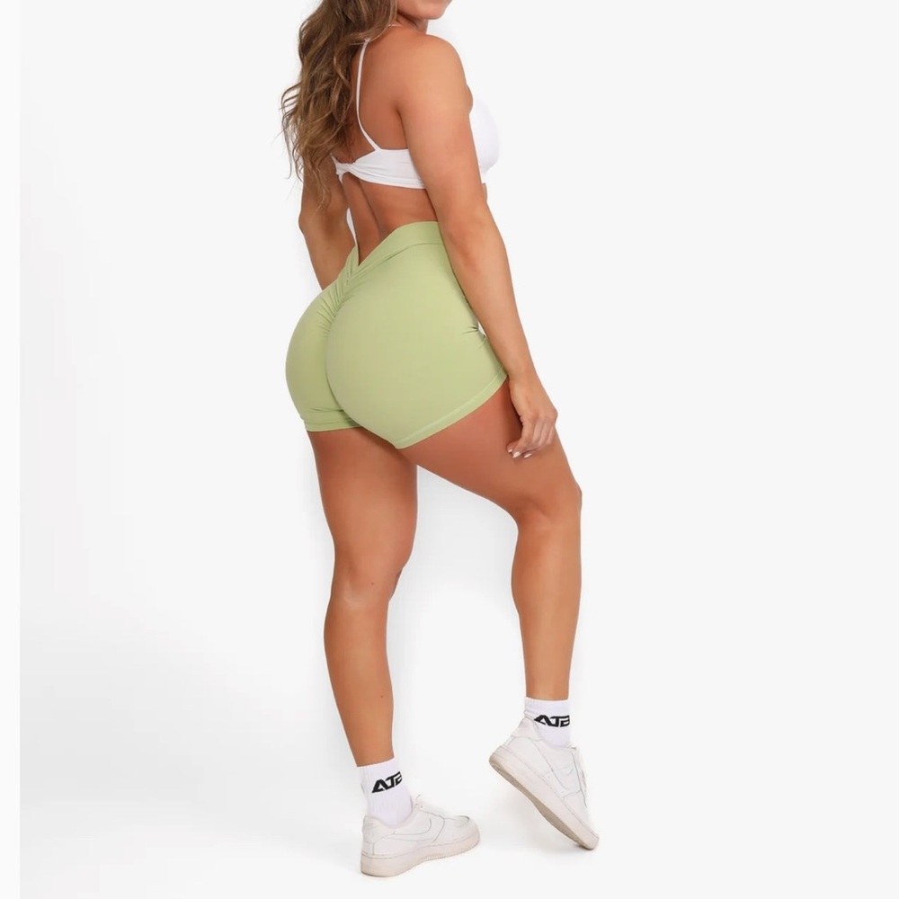 Allure Green athletic biker shorts